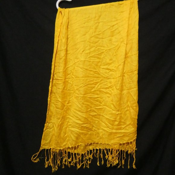 Mustard Sheer Shawl - Picture 2 of 8
